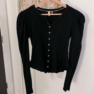 Anthropologie Pilcro black shirt